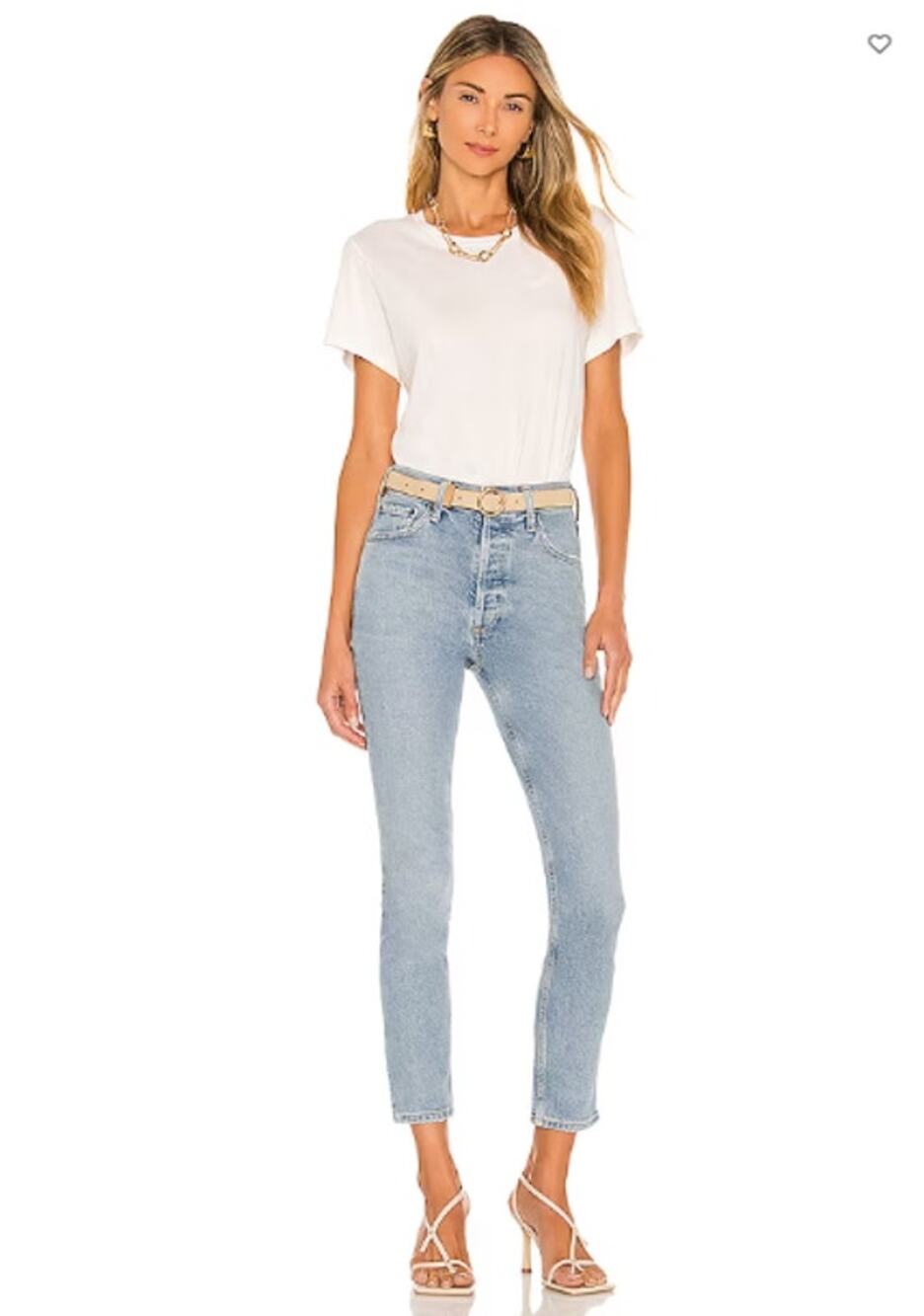 AGOLDE NWT Nico High Rise Slim Fit Denim Jean in Cliffside // 32